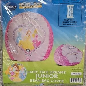 Disney Fairy Tale Dreams Pink and White Bean Bag Cover